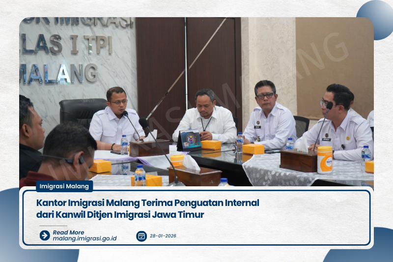 Kantor Imigrasi Malang Terima Penguatan Internal dari Kanwil Ditjen Imigrasi Jawa Timur