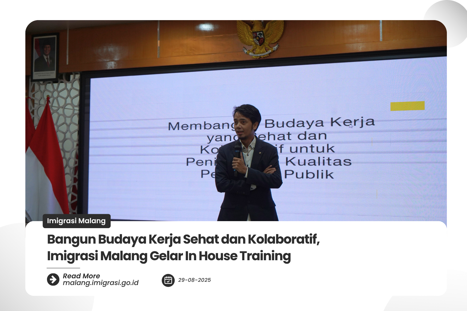 Bangun Budaya Kerja Sehat dan Kolaboratif Imigrasi Malang Gelar In House Training