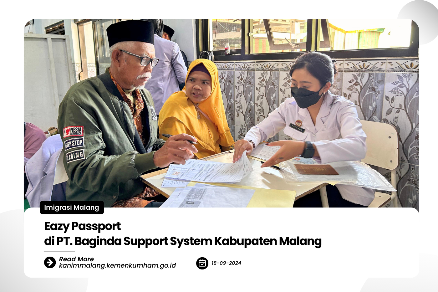 Eazy Passport di PT. Baginda Support System Kabupaten Malang
