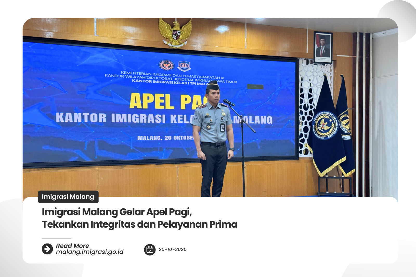 Imigrasi Malang Gelar Apel Pagi Tekankan Integritas dan Pelayanan Prima