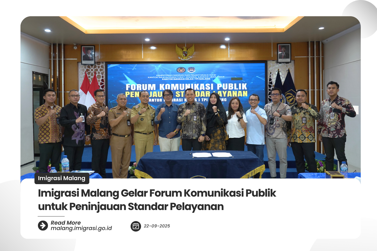 Imigrasi Malang Gelar Forum Komunikasi Publik untuk Peninjauan Standar Pelayanan