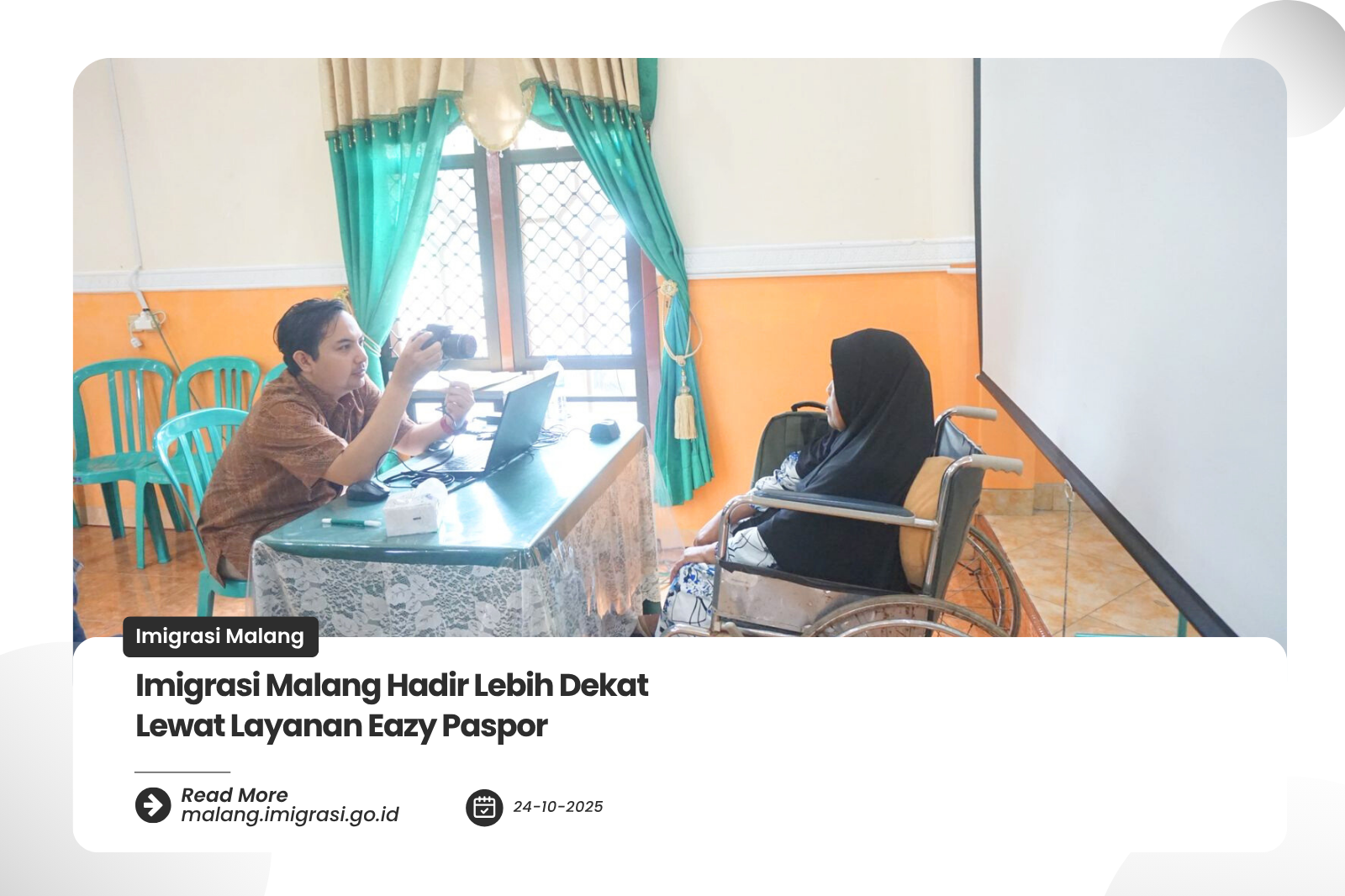 Imigrasi Malang Hadir Lebih Dekat Lewat Layanan Eazy Paspor