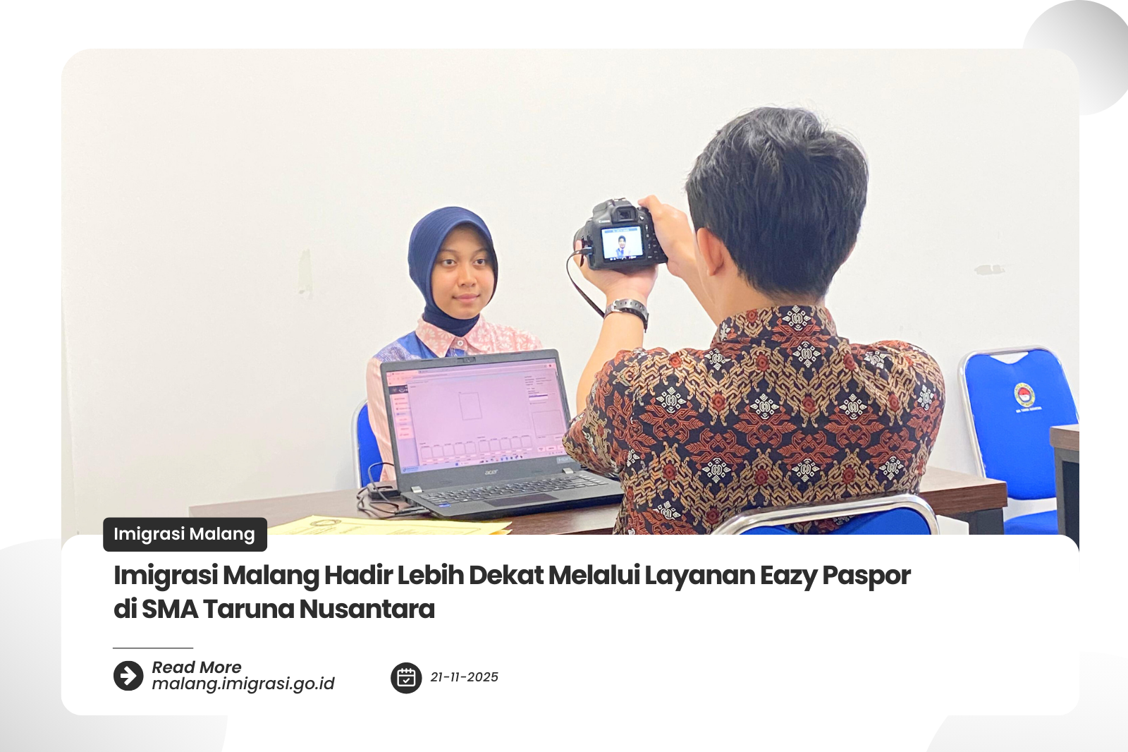 Imigrasi Malang Hadir Lebih Dekat Melalui Layanan Eazy Paspor di SMA Taruna Nusantara