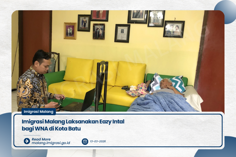 Imigrasi Malang Laksanakan Eazy Intal bagi WNA di Kota Batu