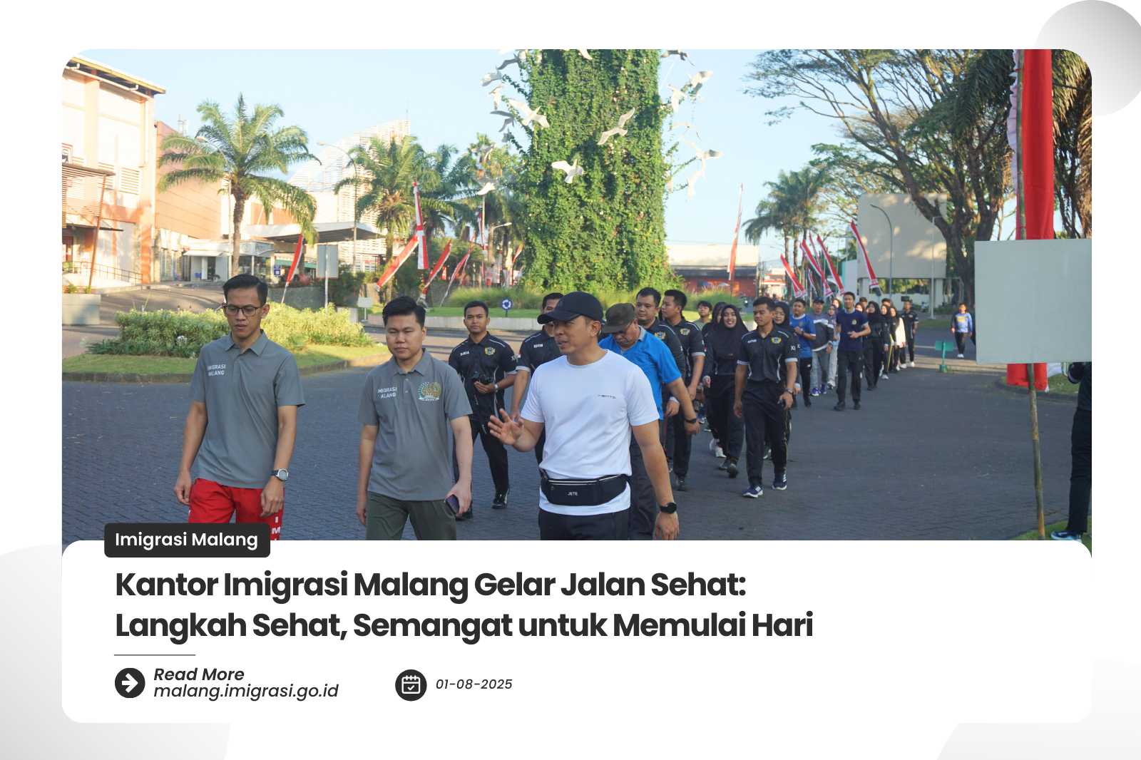 Kantor Imigrasi Malang Gelar Jalan Sehat Langkah Sehat Semangat untuk Memulai Hari