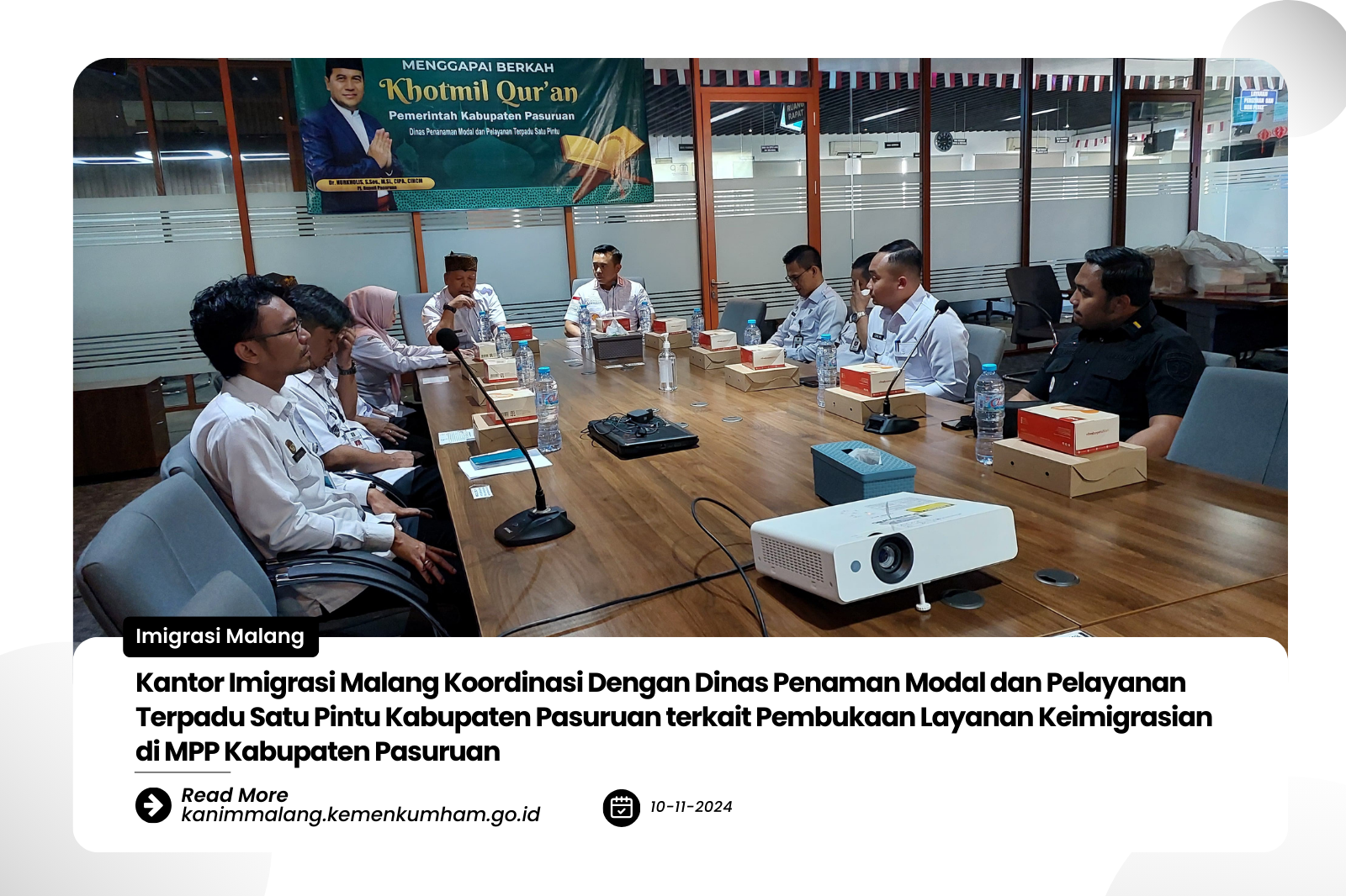 Kantor Imigrasi Malang Koordinasi Dengan DPMPTSP