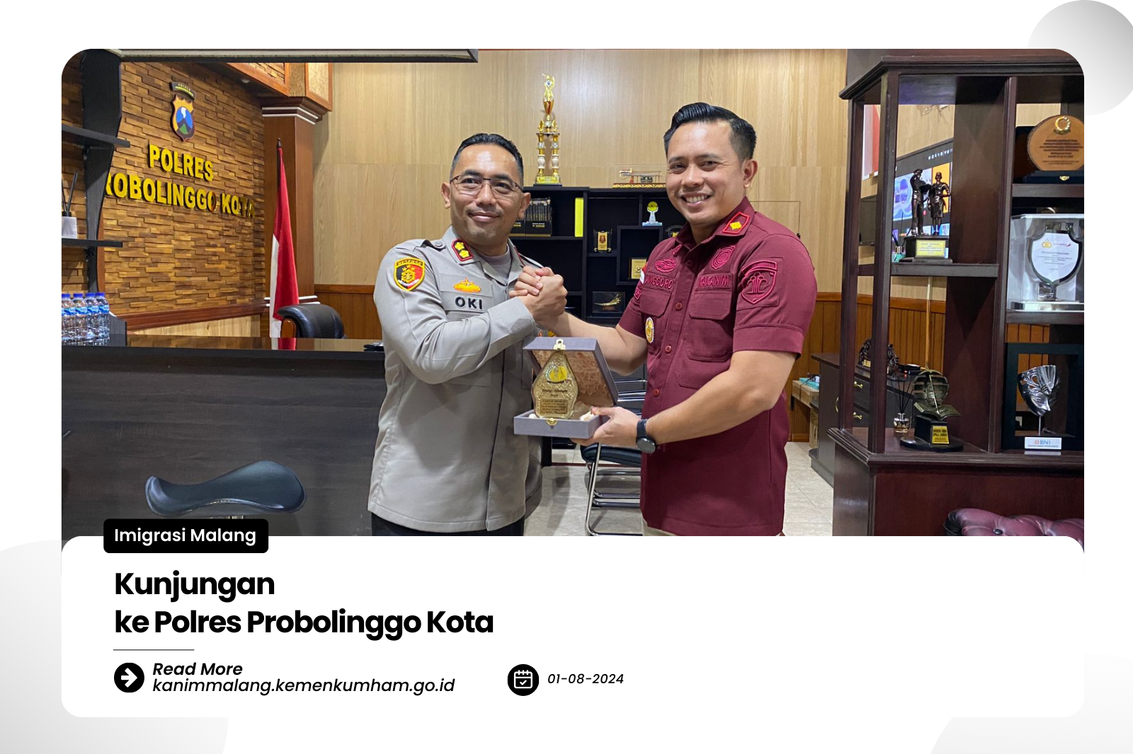 Kunjungan ke Polres Probolinggo Kota