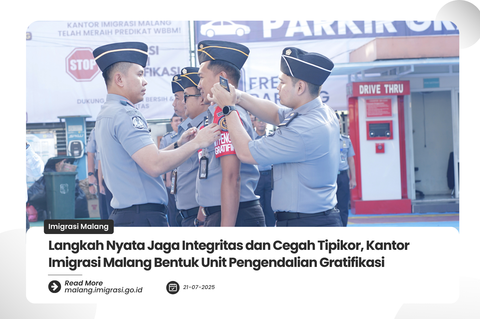 Langkah Nyata Jaga Integritas dan Cegah Tipikor Kantor Imigrasi Malang Bentuk Unit Pengendalian Gratifikasi