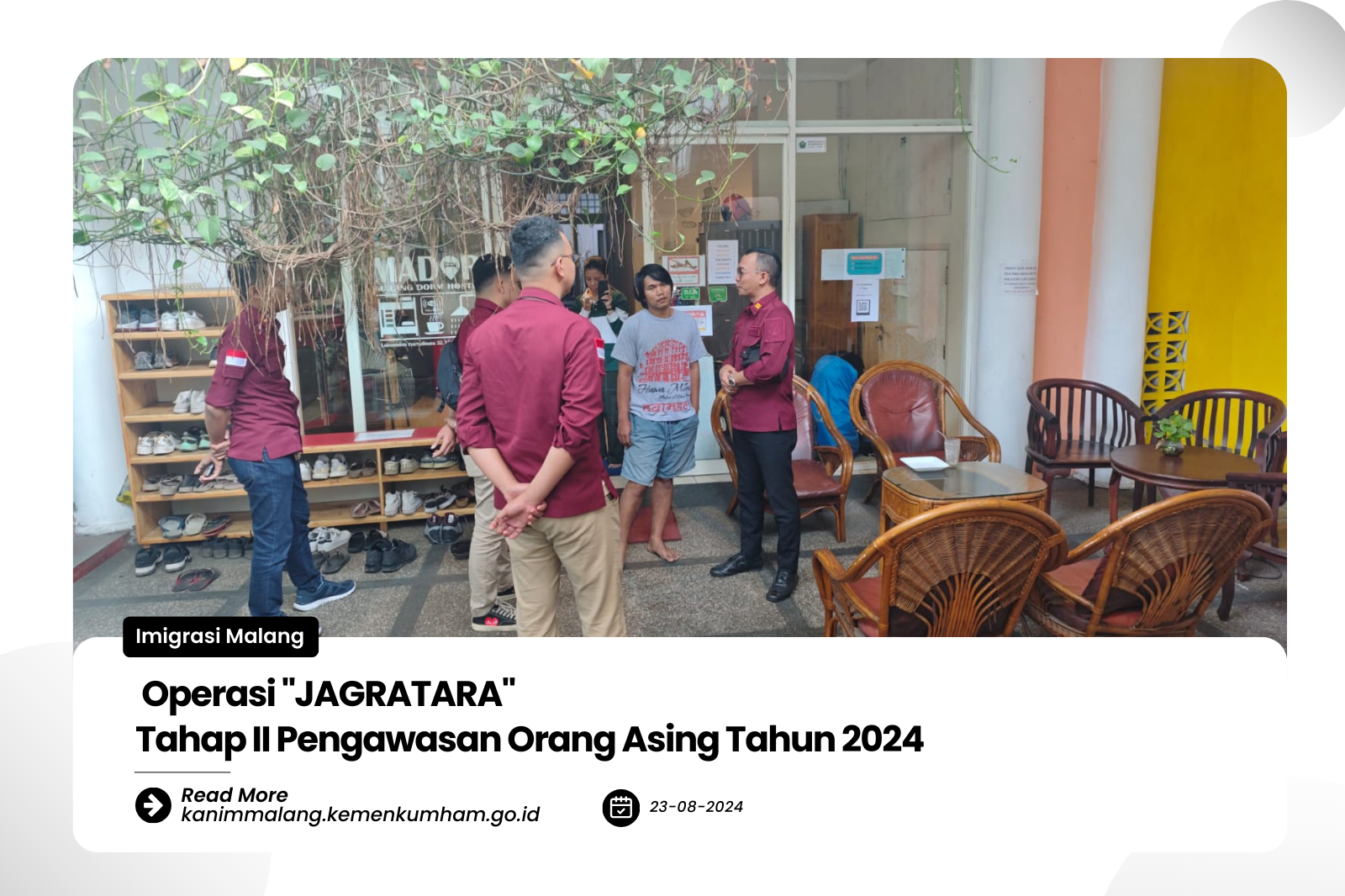 Operasi JAGRATARA Tahap II Pengawasan Orang Asing Tahun 2024