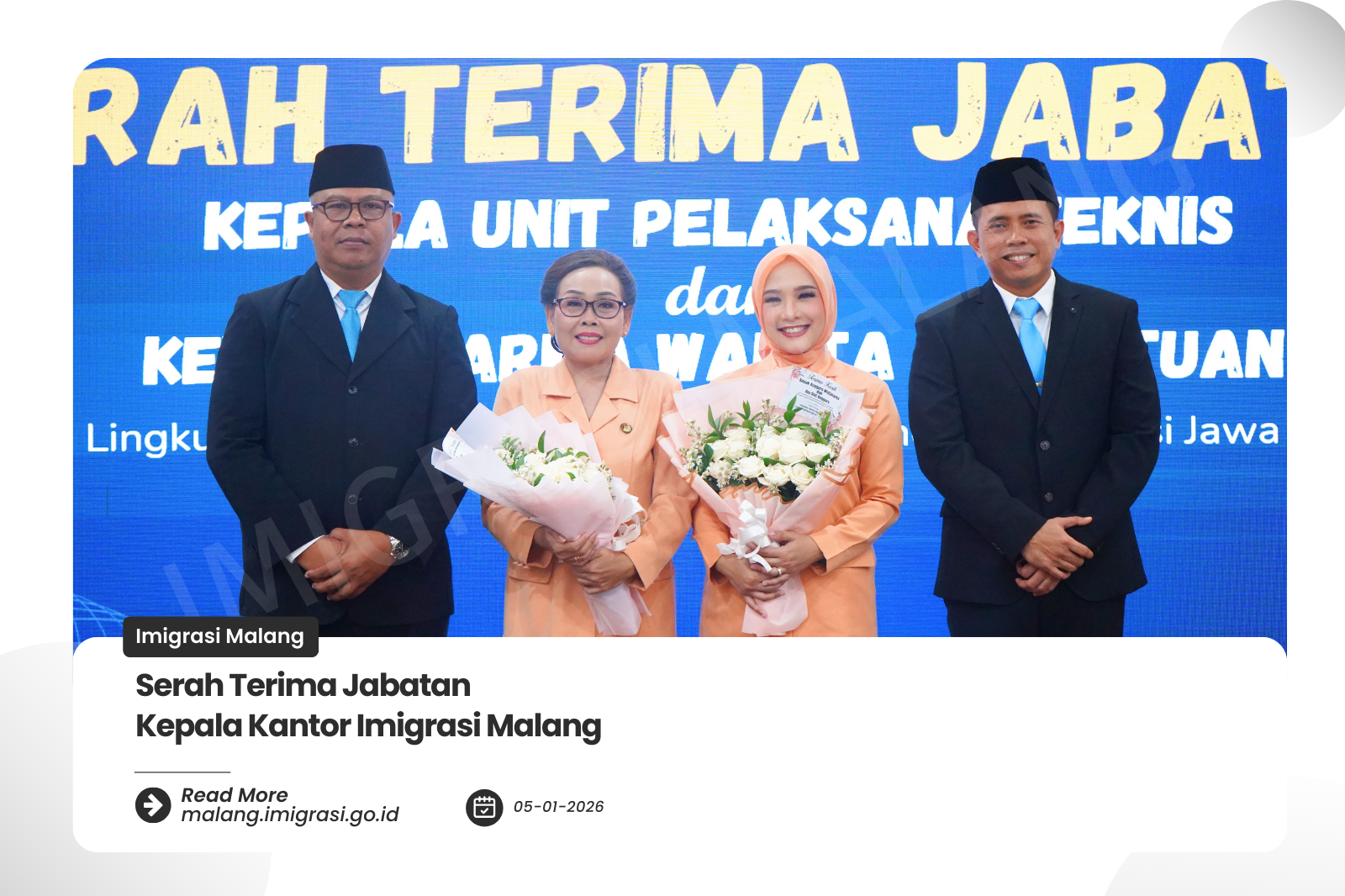 Serah Terima Jabatan Kepala Kantor Imigrasi Malang