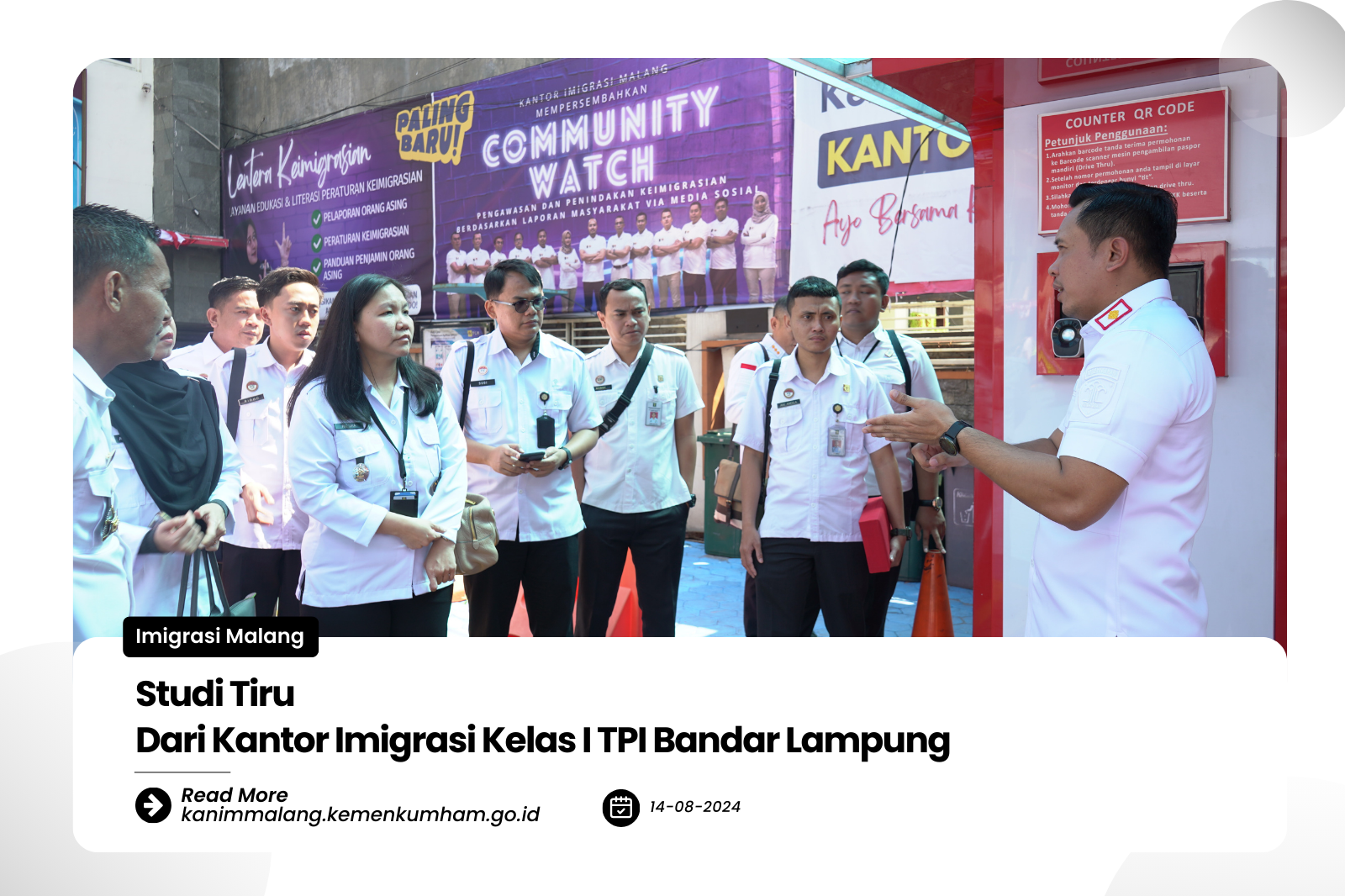 Studi Tiru Dari Kantor Imigrasi Kelas I TPI Bandar Lampung