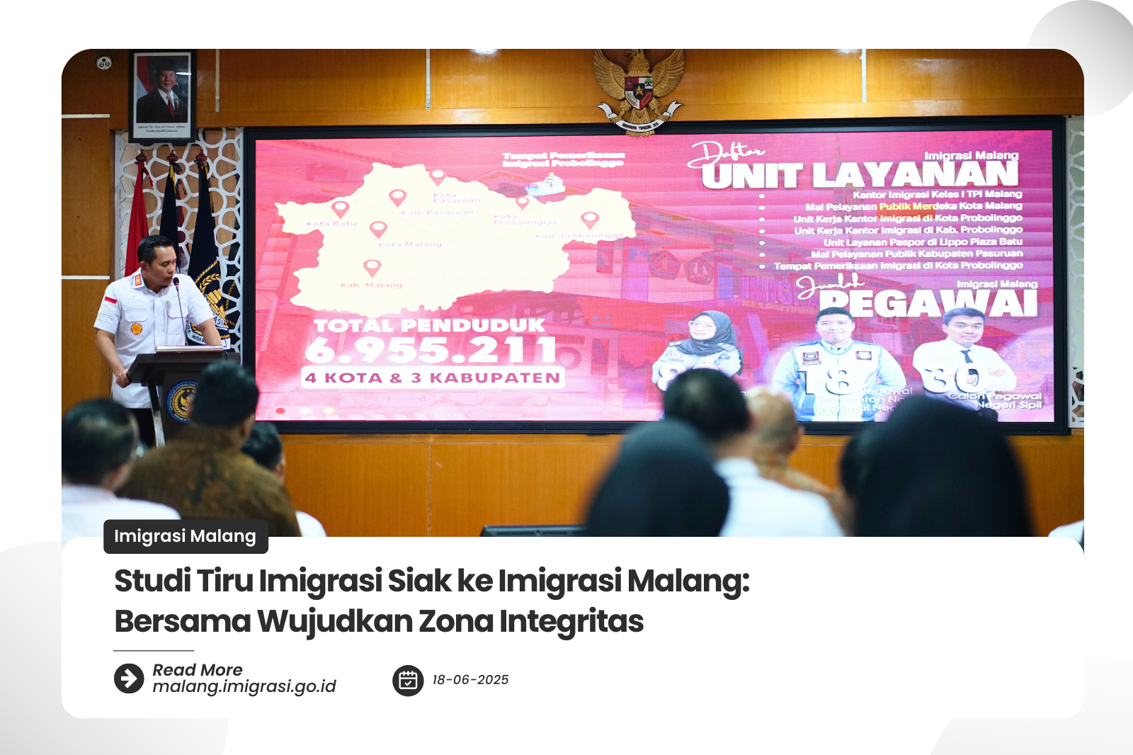 Studi Tiru Imigrasi Siak ke Imigrasi Malang Bersama Wujudkan Zona Integritas