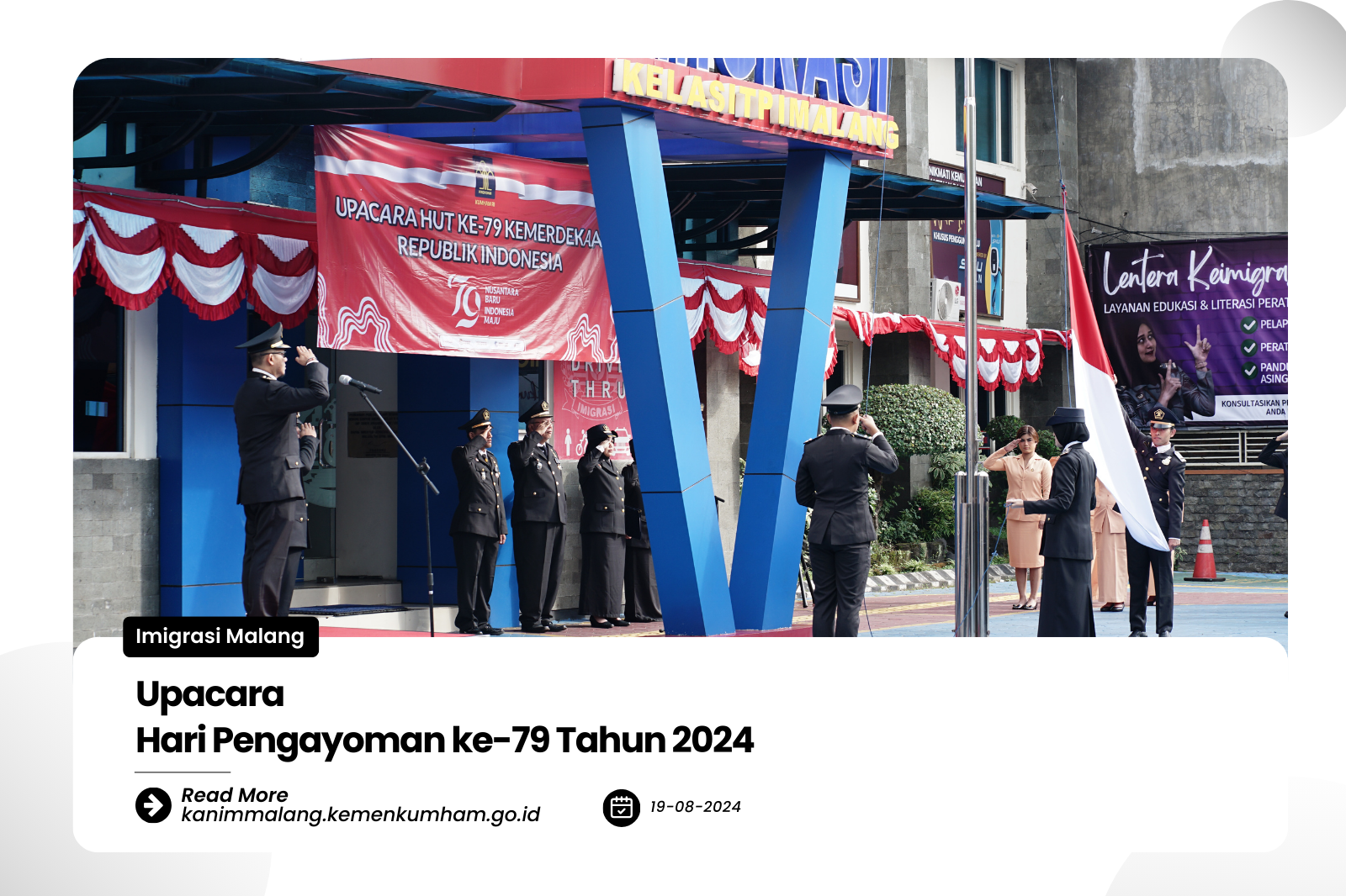 Upacara Hari Pengayoman ke 79 Tahun 2024