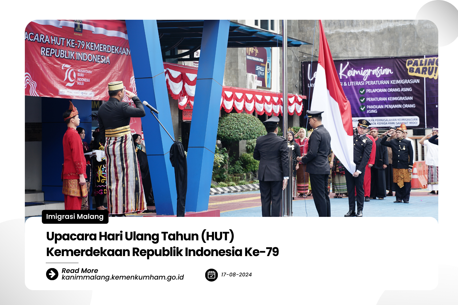Upacara Hari Ulang Tahun HUT Kemerdekaan Republik Indonesia Ke 79