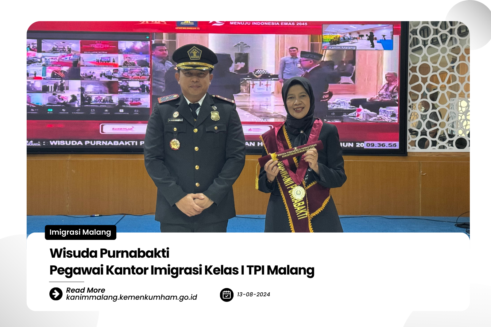 Wisuda Purnabakti Pegawai Kantor Imigrasi Kelas I TPI Malang