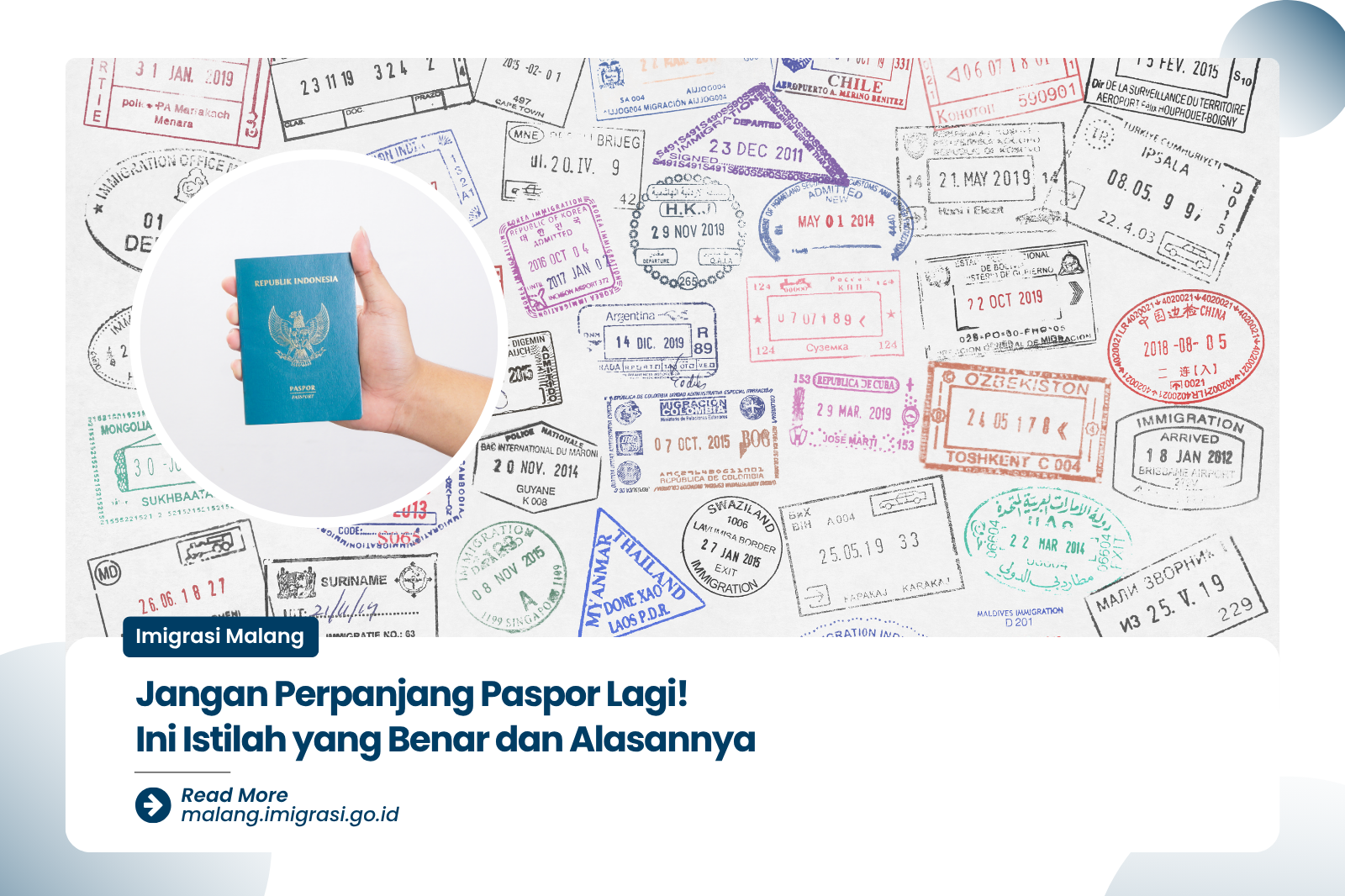 Jangan Perpanjang Paspor Lagi Ini Istilah yang Benar dan Alasannya